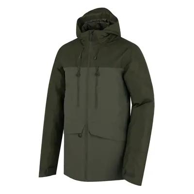 Men's filled winter jacket HUSKY Nebet dark khaki