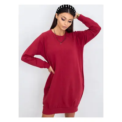 Női ruha Fashionhunters Burgundy