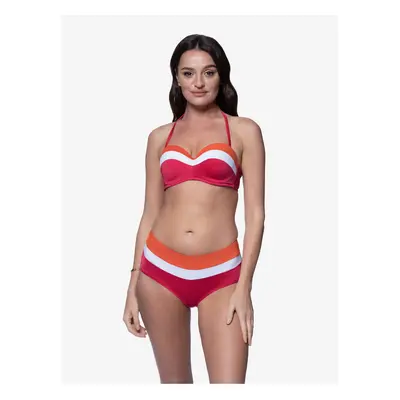 Orange-pink Ladies Striped Swimwear Bottoms DORINA Lawaki - Women