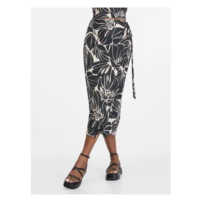 Orsay BlackLadies Patterned Skirt - Women's