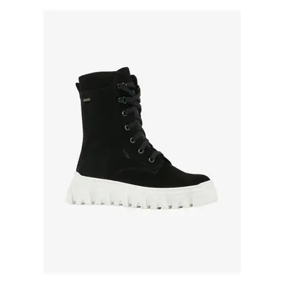 Black Girly Suede Low Boots Richter - Girls