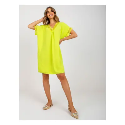 Dress-DHJ-SK-0123.60P-Lime