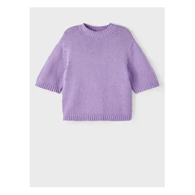 Purple girly sweater name it Balao - Girls