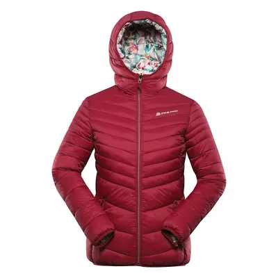 Women's reversible jacket hi-therm ALPINE PRO EROMA anemone variant pb