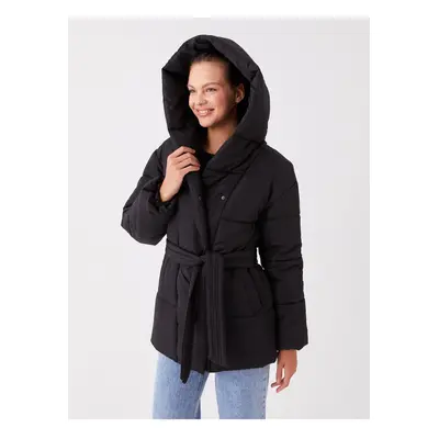 LC Waikiki Women's Hooded Plain Puffer Coat