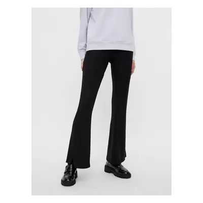 Black Flared Fit Pants Pieces Toppy - Women's