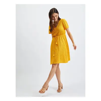 Orsay Yellow Women Patterned Dress - Women