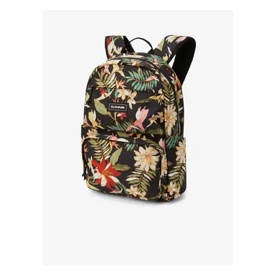 Beige-black floral backpack Dakine Method l - Women's