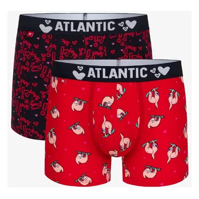 Boxer shorts Atlantic 2GMH-018 A'2 S-2XL red-navy