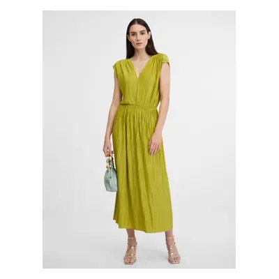 Orsay Green Pleated Maxidresses - Ladies