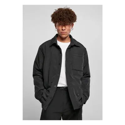 Reinforced Nylon Shirt Jacket Black