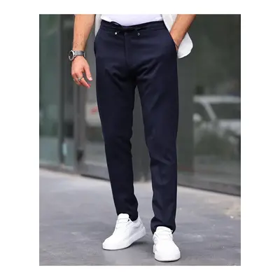 15728 Dewberry Slim Fit Jogger Mens Trousers-NAVY