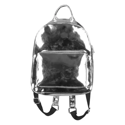 Midi Metallic Backpack Silver