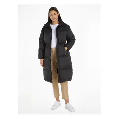 Black women's quilted coat Tommy Hilfiger New York Puffer Maxi - Women