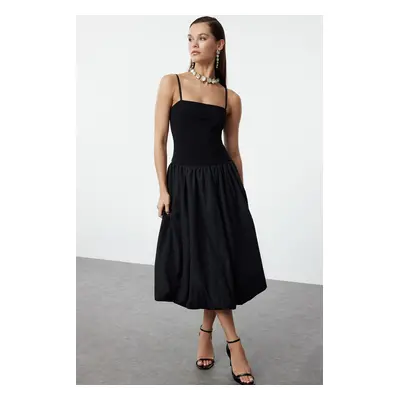 Trendyol Black A-Line Woven Dress