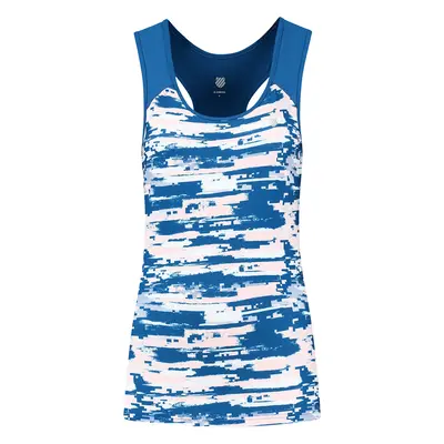 Dámské tílko K-Swiss Hypercourt Stripe Tank Print/Classic Blue