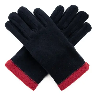 Art Of Polo Woman's Gloves rk1680-9 Navy Blue/Red