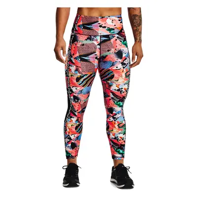 Under Armour Armour PF AOP Ankle Leg-RED S/M Women's Leggings