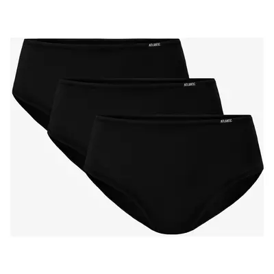 Women's classic panties ATLANTIC 3Pack - black