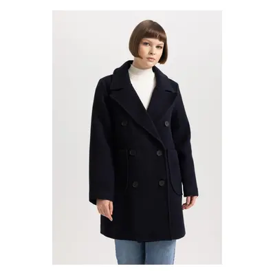 DEFACTO Regular Fit Wool Look Cashew Coat