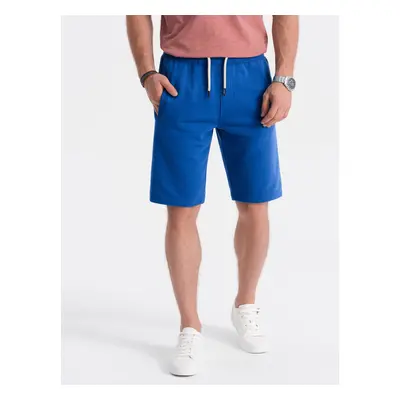 Ombre Men's short shorts with pockets - blue