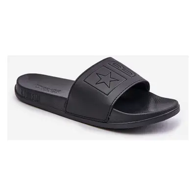 Lightweight men's slippers with Big Star logo black