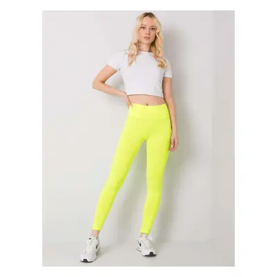 Fluo sárga női sport leggings