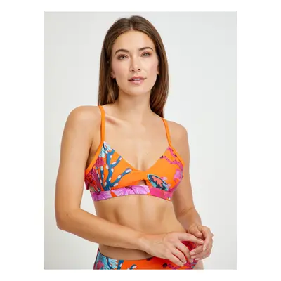 Orange Desigual Attina I Women's Patterned Swimwear Upper - Women