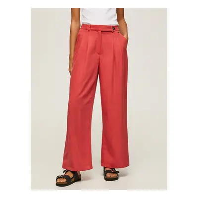 Brick Women's Linen Wide Formal Pants Pepe Jeans - Women