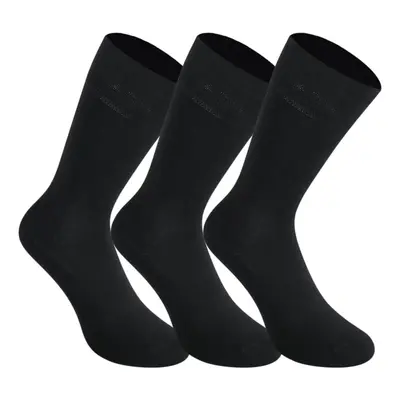 3PACK Styx high bamboo black socks