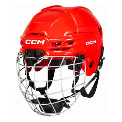 CCM Tacks red Ice Hockey Helmet Combo Pupil (youth)