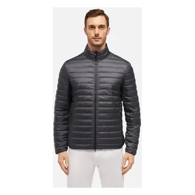 Black men's down jacket Geox Dereck - Men's