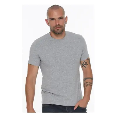 T8569 DEWBERRY BICYCLE COLLAR MEN'S T-SHIRT-GREY