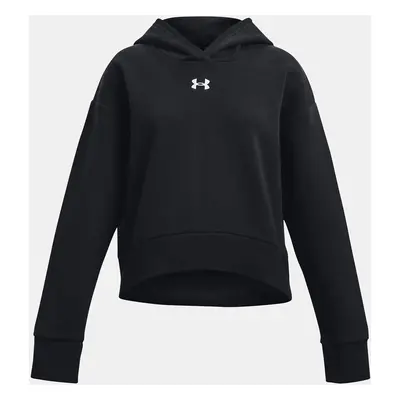 Under Armour Sweatshirt UA Rival Fleece Crop Hoodie - BLK - girls