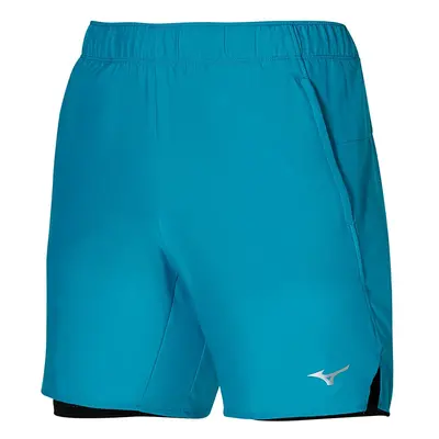 Men's shorts Mizuno Core 7.5 2in1 Short Algiers Blue