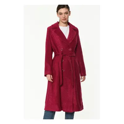 Z6377 DEWBERRY WOMEN'S COAT-PINK