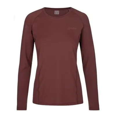 Women's functional long-sleeved T-shirt Kilpi LINA-W dark red