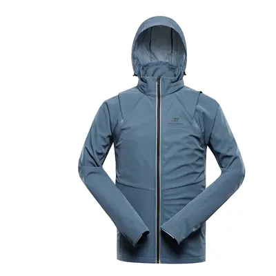 Men's softshell jacket-vest with 2-in-1 membrane ALPINE PRO SPERT blue mirage