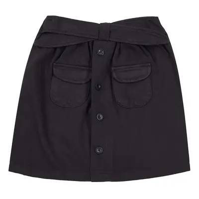 Trendyol Black Standard Plain Cotton Woven Skirt