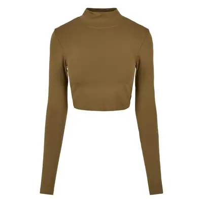 Women's Organic Long Sleeve Turtleneck - Olive