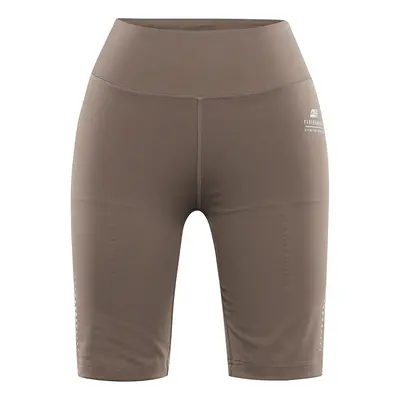 Women's short leggings ALPINE PRO GARELA walnut