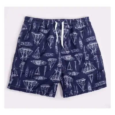 Yoclub Kids's Swimsuits Boys' Beach Shorts P1 Navy Blue