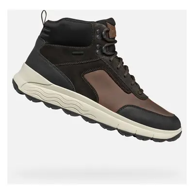 Brown men's ankle boots Geox Spherica 4X4 Abx - Men