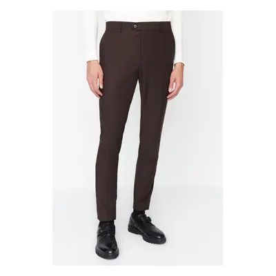 Trendyol Brown Men's Slim Fit Iron-On Trousers