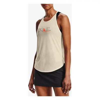 Women's Under Armour Run Trail Tank Top-BRN