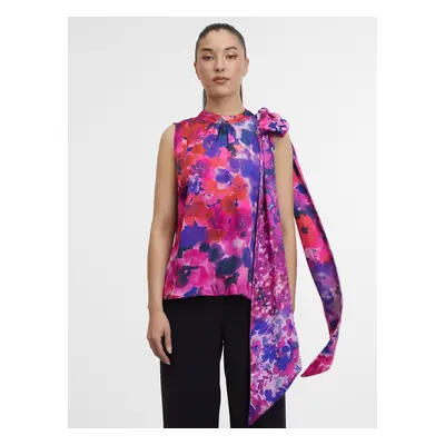 Orsay Purple Women's Floral Top - Women's