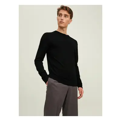 Black Mens Wool Sweater Jack & Jones Mark - Men