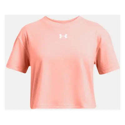 Under Armour Girls' T-shirt UA CROP SPORTSTYLE LOGO SS - Girls