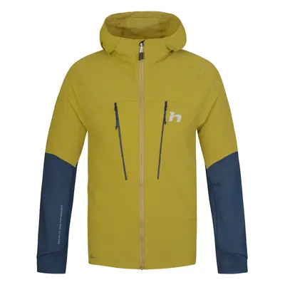 Men's hybrid jacket Hannah TRANE HOODY avocado oil/stratified sea