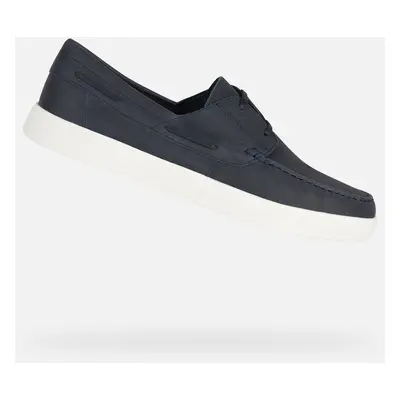 Dark blue men's moccasins Geox Avola - Men's